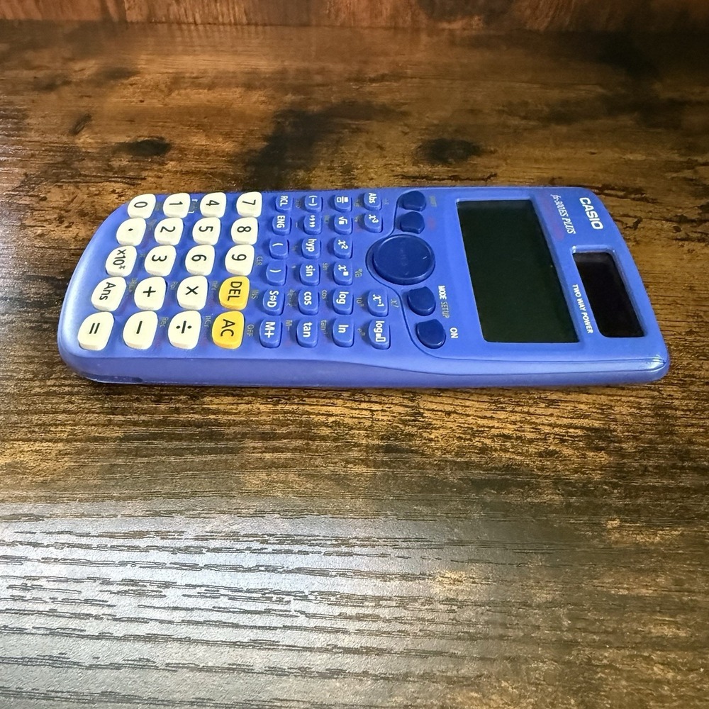 Casio FX‑300ES Plus Scientific Calculator Natural VPAM Two‑Way Power Blue Tested - Picture 8 of 8